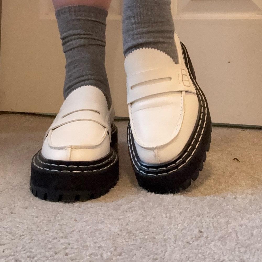 Proenza Schouler off-white Lug Sole Platform loafer sz 37 - Picture 7 of 14